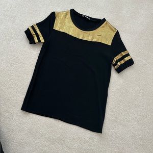 Sandro silk blend t shirt size 2